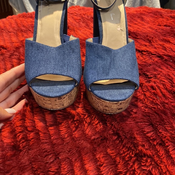 N By Nicole Miller Women Denim Heels - Picture 6 of 7